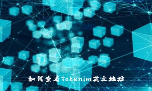 如何查看Tokenim英文地址